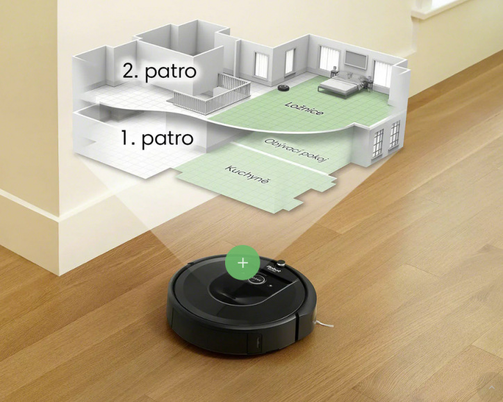 Robotický vysavač iRobot Roomba Combo i8 černý Robotický vysavač iRobot Roomba Combo i8 černý