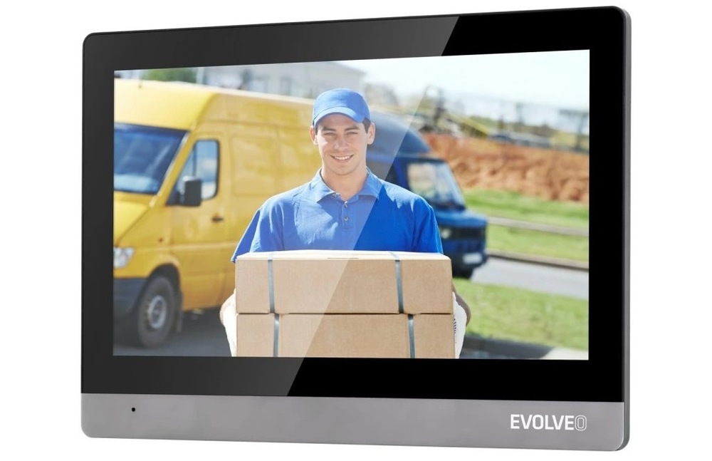 Dveřní videotelefon Evolveo DoorPhone AHD10 - černý/stříbrný
