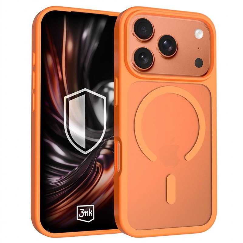 3mk HARDY Hazy MagCase na Apple iPhone 17 Pro, oranžová