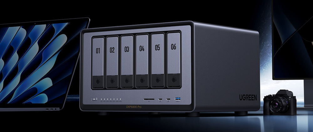 Datové úložiště (NAS) UGREEN NASync DXP6800 Pro šedé Datové úložiště (NAS) UGREEN NASync DXP6800 Pro šedé
