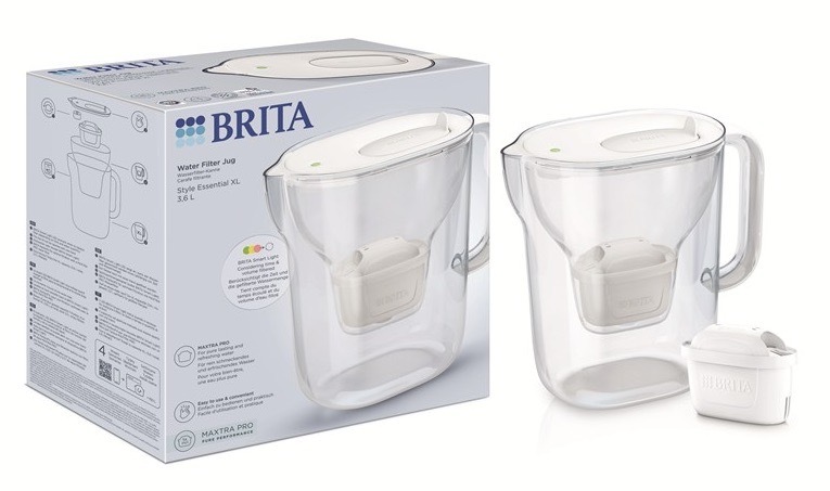 Filtrační konvice BRITA s objemem 3,6 l, bílá barva