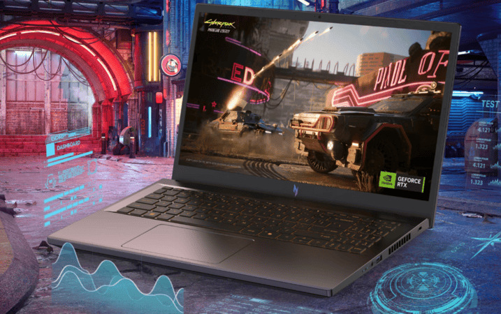 Acer Nitro V 15 nabízí špičkový výkon díky dedikované grafické kartě NVIDIA GeForce RTX