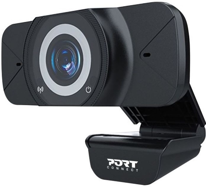 Webkamera PORT CONNECT USB Webcam Full HD 1080p - černá
