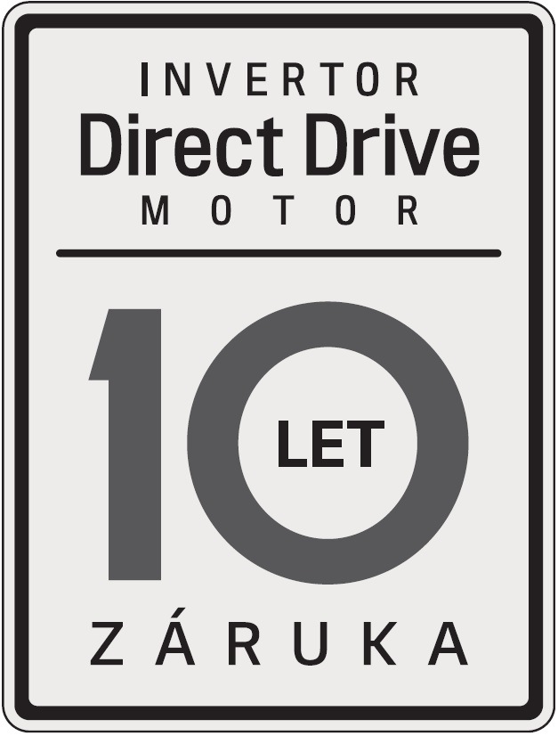 Myčka nádobí LG DF273FWS bílá Štítek prodloužené 10leté záruky LG na motor myčky Inverter Direct Drive™