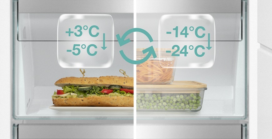 Chladnička s mrazničkou Gorenje NRKI517E41 bílá Chladnička Gorenje NRKI517E41, vestavná, funkce ConvertActive