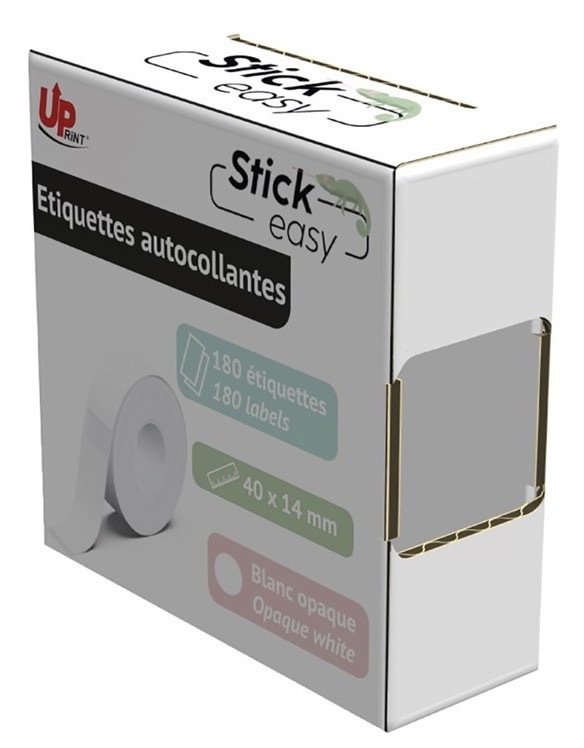 Etikety UPrint 14mmx40mm, 180 etiket, pro tiskárny etiket UPrint UP21 bílá