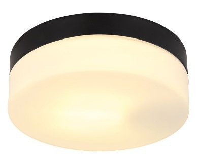 Stropní svítidlo GLOBO Vranos, 18,4 cm černé