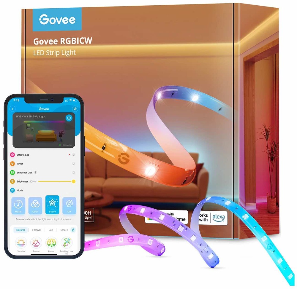 LED pásek Govee Smart PRO LED, RGBICW, 5m (Matter)