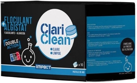 Bazénová chemie Impact ClariClean - Algistat+Floculant 10x 40 g