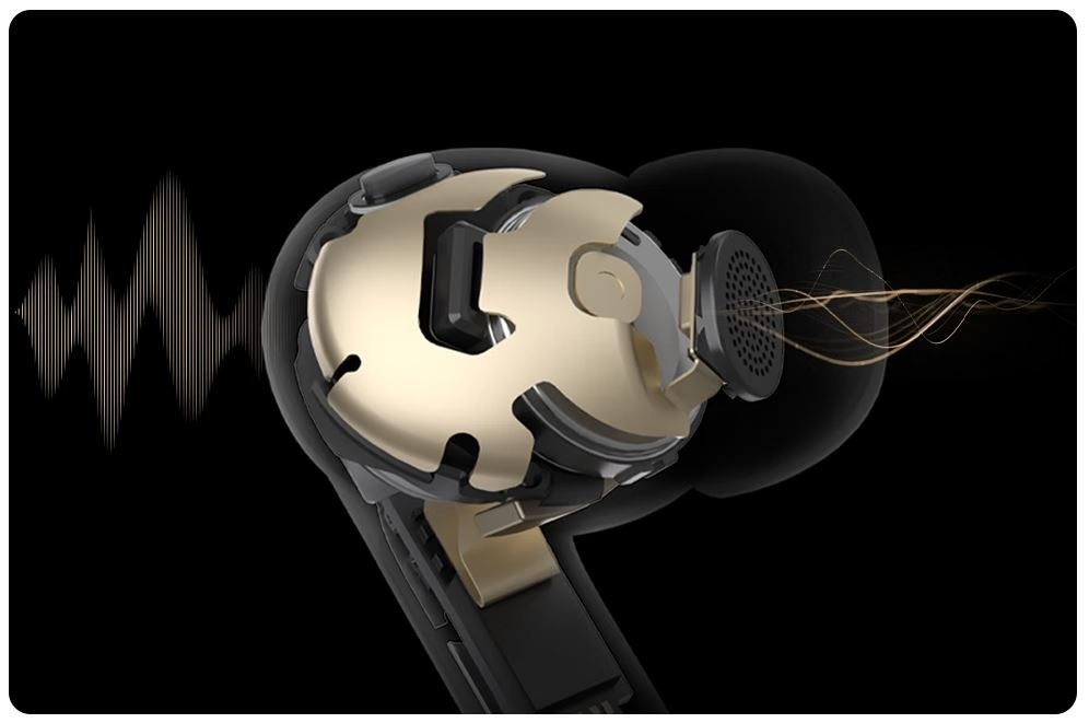 Sluchátka HONOR Choice Earbuds S8 šedá Akustická komora, sluchátka HONOR Choice Earbuds S8
