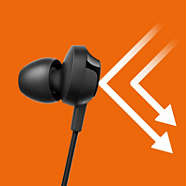 Sluchátka Philips SHE4305BK černá Perfektní izolace