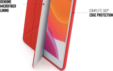Pouzdro na tablet Pipetto Origami Pencil na Apple iPad 10,2" (2019/2020) červené Pipetto Origami Pencil pro Apple iPad 10,2" (2019), červená