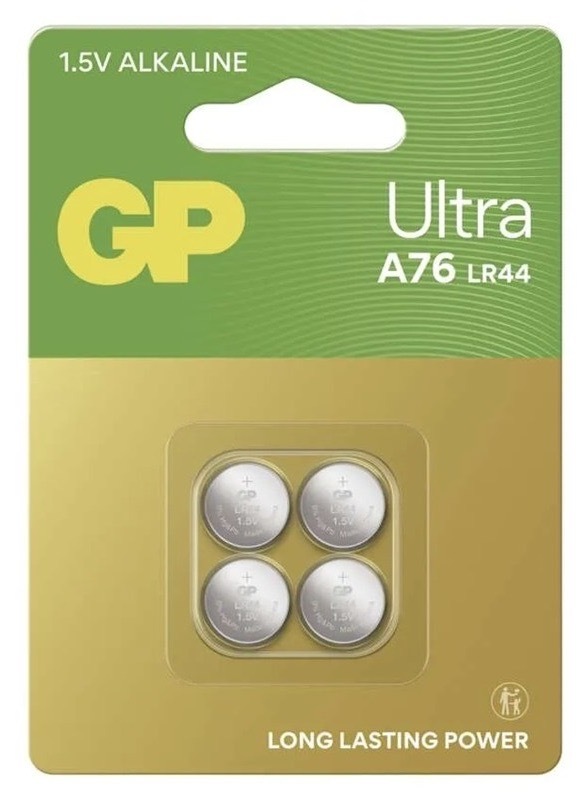 Baterie alkalická GP alkalická Ultra LR44 (4 ks)