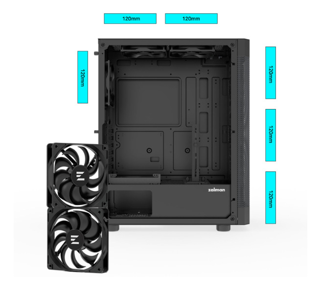 Case Zalman i4 bílá