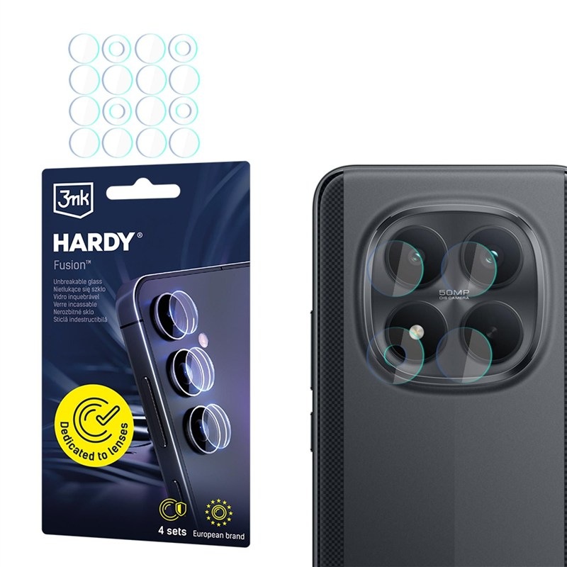 Ochranné sklo čočky fotoaparátu 3mk Poco M8 Pro 5G - Hardy Fusion Lens Protection - průhledné