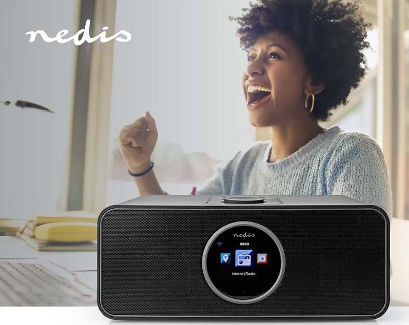 Internetový radiopřijímač Nedis RDIN4000BK černý Internetový radiopřijímač Nedis RDIN4000BK černý