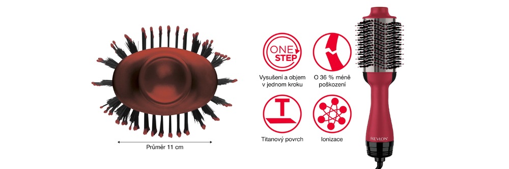 Vlasový kartáč Revlon One-Step Volumizer Titanium RVDR5279UKE Vlasový kartáč Revlon One-Step Volumizer Titanium RVDR5279UKE