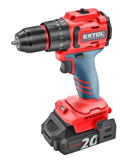 Vrtací šroubovák Extol Premium 8891808 (s baterií)