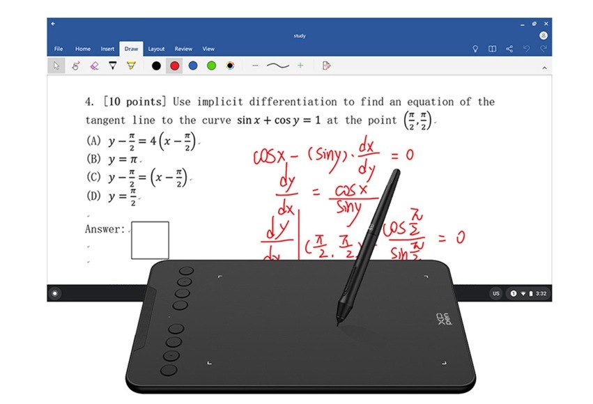 Grafický tablet XPPen Deco 01 v3 černý