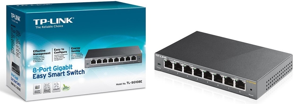 Switch TP-Link TL-SG108E Gigabit Switch TP-Link TL-SG108E Gigabit