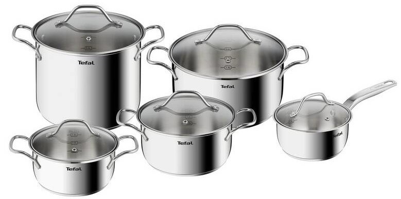 Sada nádobí Tefal Intuition B864SA74, 10 ks