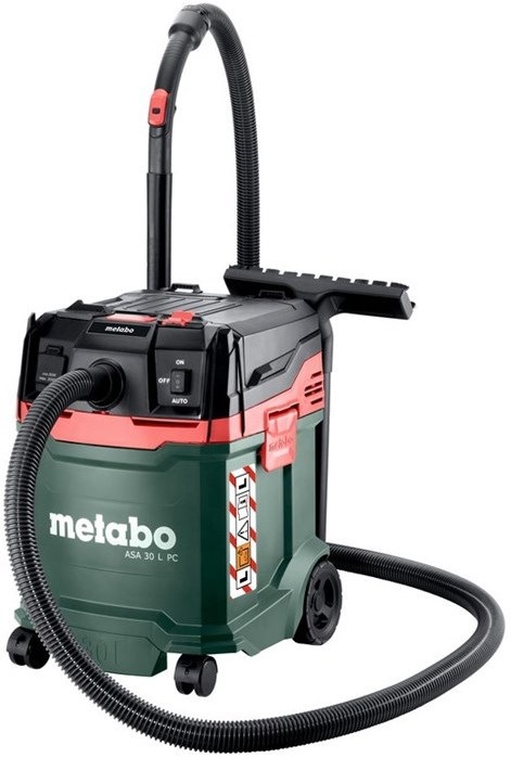 Průmyslový vysavač Metabo ASA 30 L PC 602086000 černý/červený/zelený