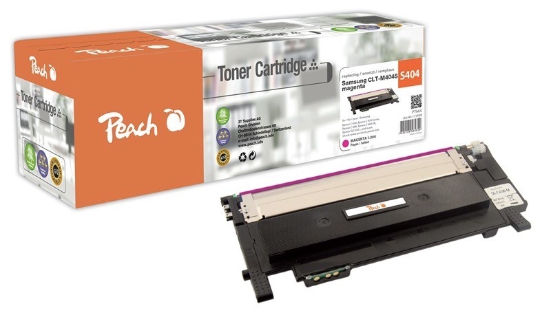 Toner Peach Samsung CLT-M404S, 1000 stran purpurový