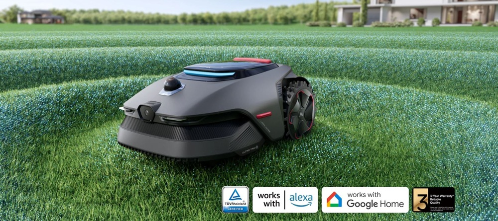 Robotická sekačka MOVA LiDAX Ultra 2000 Robotická sekačka MOVA LiDAX Ultra při sečení trávníku