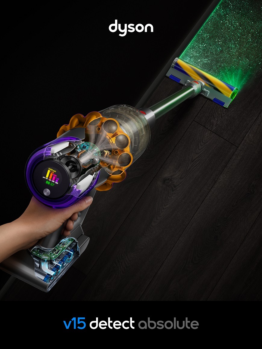 Tyčový vysavač Dyson V15 Detect Absolute 2026 stříbrný Tyčový vysavač Dyson V15 Detect Absolute 2026 příslušenství