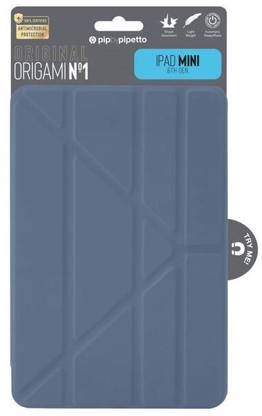 Pouzdro na tablet Pipetto Origami na Apple iPad mini 8.3" (2021) -  námořnicky modré