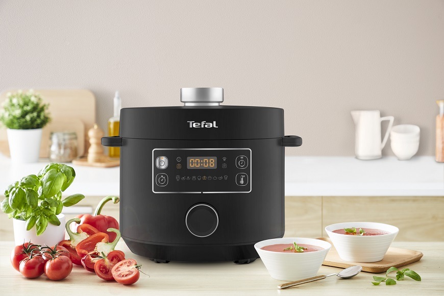 Multifunkční tlakový hrnec Tefal TURBO CUISINE CY754830 černý Multifunkční tlakový hrnec Tefal TURBO CUISINE CY754830 černý