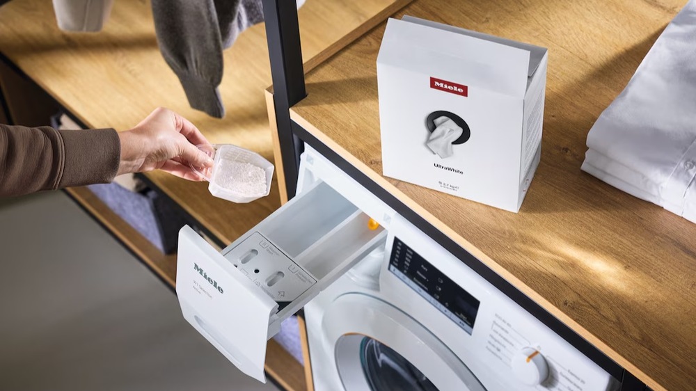 Dávkování pracího prostředku Miele UltraWhite do pračky