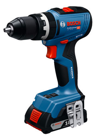 Detail vrtacího šroubováku Bosch Professional GSB 18V-65 s rychloupínacím sklíčidlem