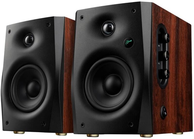 Pár aktivních reproduktorů Swan D1100 v dřevěném dekoru