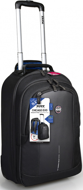 PORT DESIGNS Chicago Evo Trolley na 15,6" a 10,1" tablet, černá