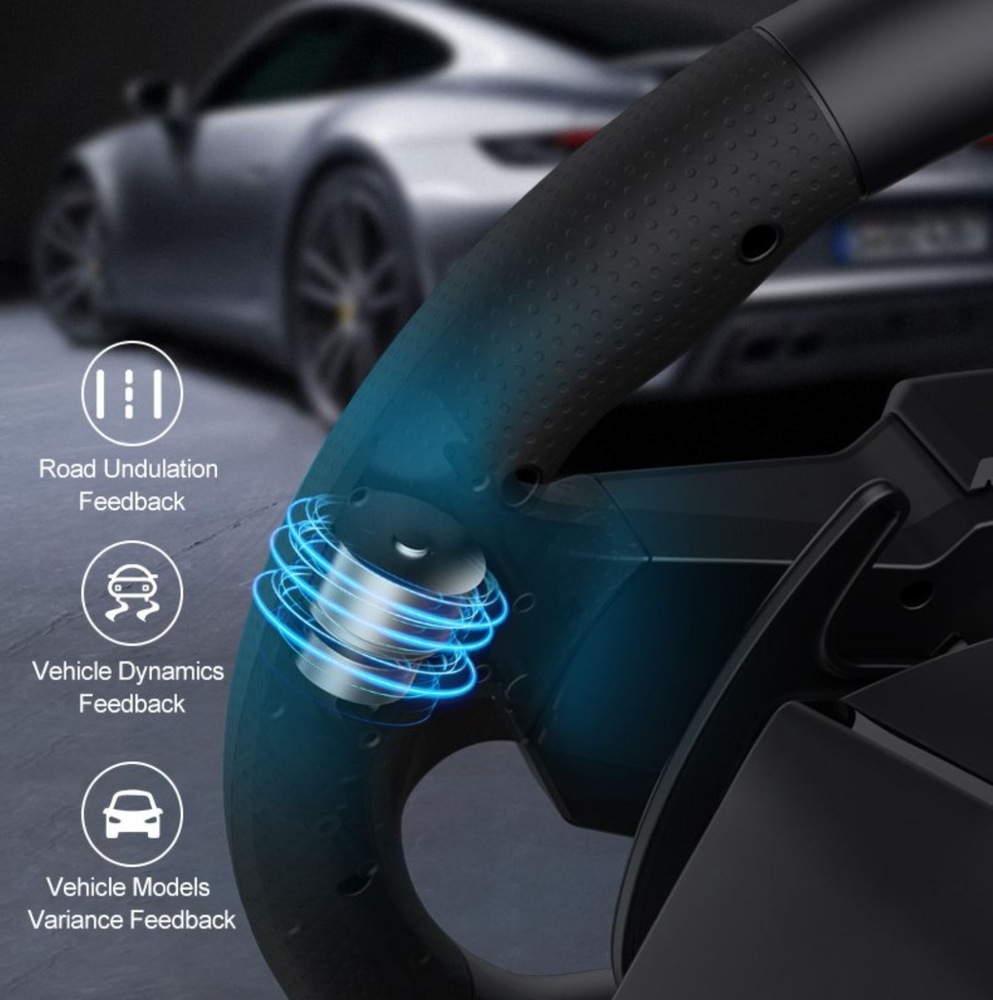 Volant PXN V900 Gen2 Bundle, PC, Switch, PS3/4, Xbox One/X/S series černý PXN V900 Gen2 Bundle nabízí i vibrační odezvu