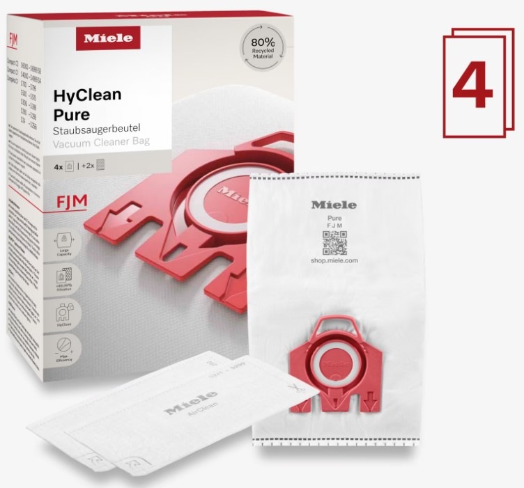 Sáčky do vysavače Miele HyClean Pure FJM (4 ks) Sáčky do vysavače Miele HyClean Pure FJM (4 ks)