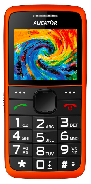 Mobilní telefon Aligator A675 Senior oranžový Mobilní telefon Aligator A675 Senior - oranžový