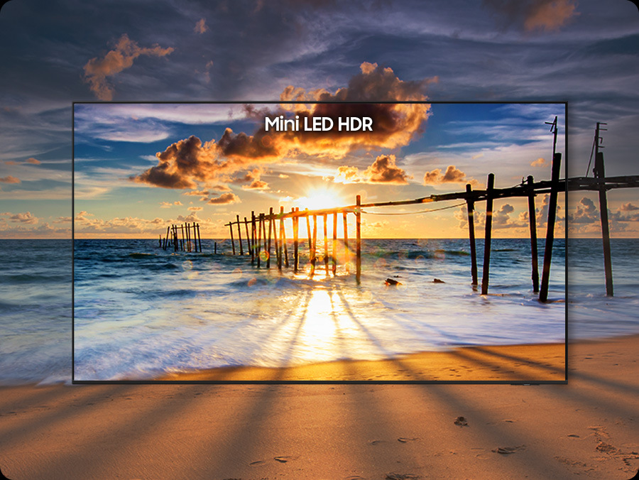 Televize Samsung UE43M70H Televize Samsung UE43M70H HDR obraz západu slunce