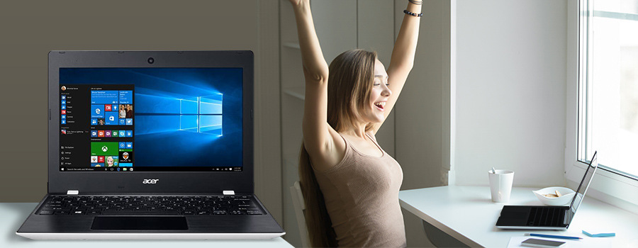 Notebook Acer Aspire One 11 (AO1-132-C3WT) černý/bílý