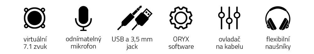 Headset Niceboy ORYX X700 Legend černý