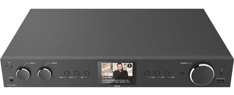 Internetový radiopřijímač s DAB+ Hama DIT2105SBTX černý