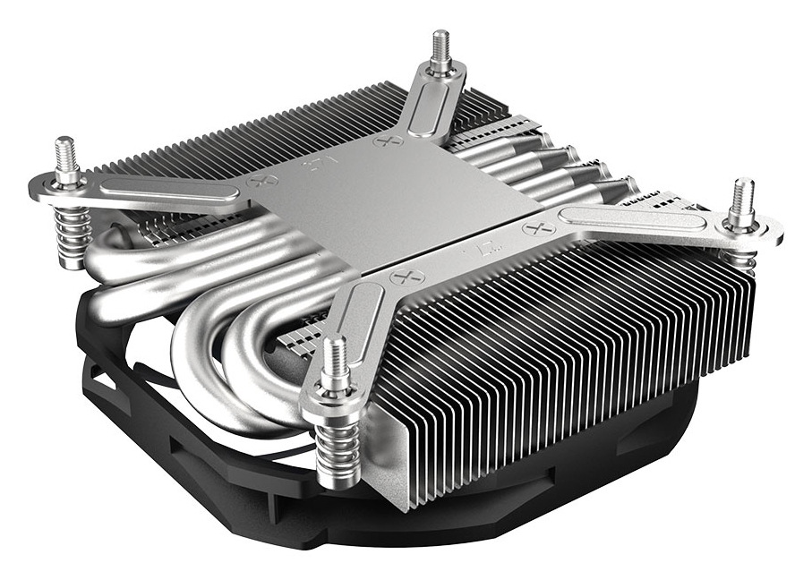 Chladič CPU AKASA ALUCIA H4i, Low profile, 4 heatpipes chrom AKASA ALUCIA H4i je vysoce efektivní