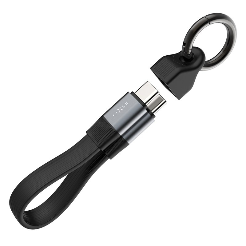Nabíjecí kabel 3mk s konektory USB-C, černá barva