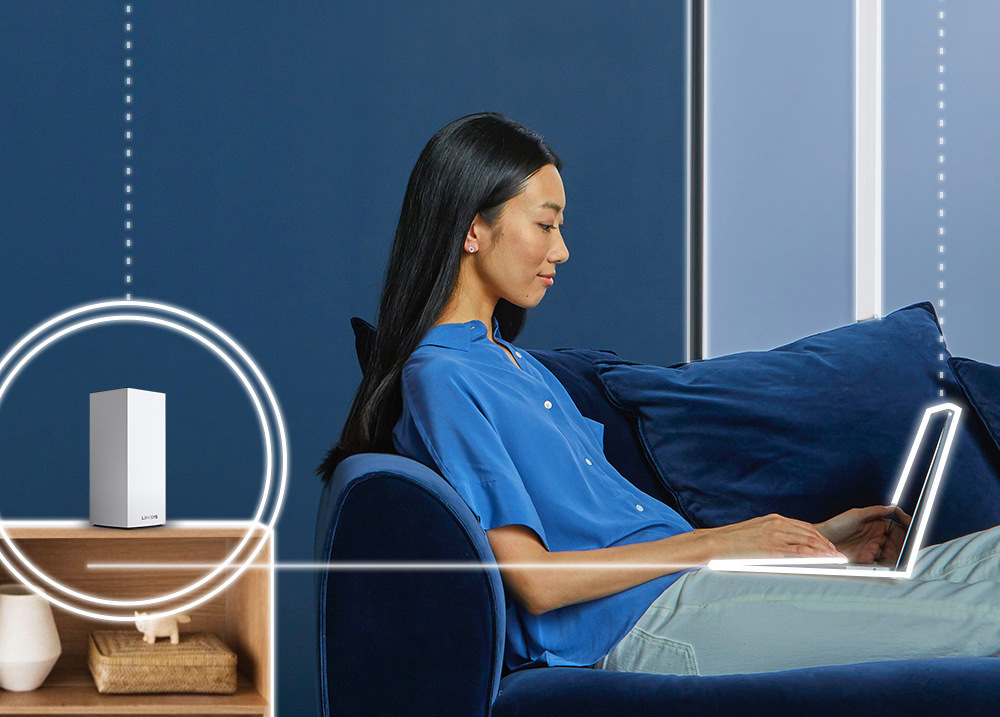 Komplexní Wi-Fi systém Linksys MX5 Velop AX Whole Home System, 1-pack bílý