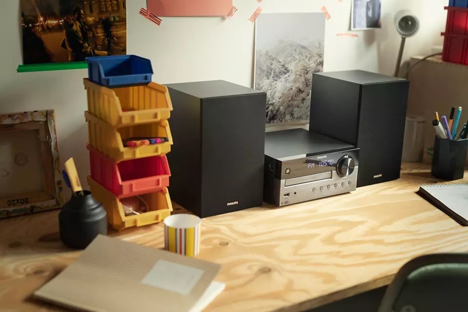 Mikrosystém Philips TAM4505 černý/šedý Mikrosystém Philips TAM4505 černý/šedý