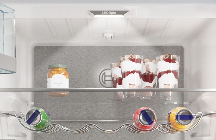 Americká lednice Bosch Serie 6 KAD93AIDP šedá BOSKAD93AIDP_LED