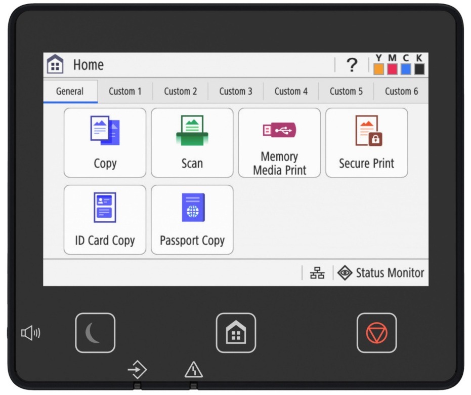 Tiskárna multifunkční Canon i-SENSYS MF754Cdw II bílá Ovládací panel tiskárny multifunkční Canon i-SENSYS MF754Cdw II A4
