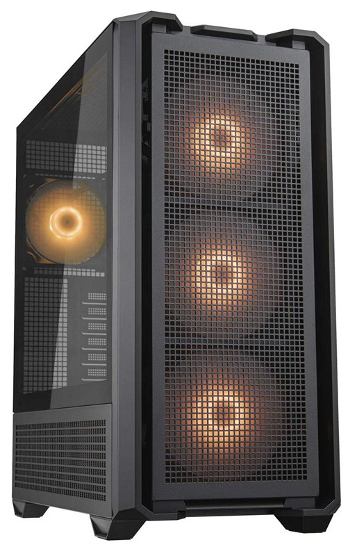 Case Cougar MX600 černá Počítačová skříň Cougar MX600 s prostorným interiérem, černá barva
