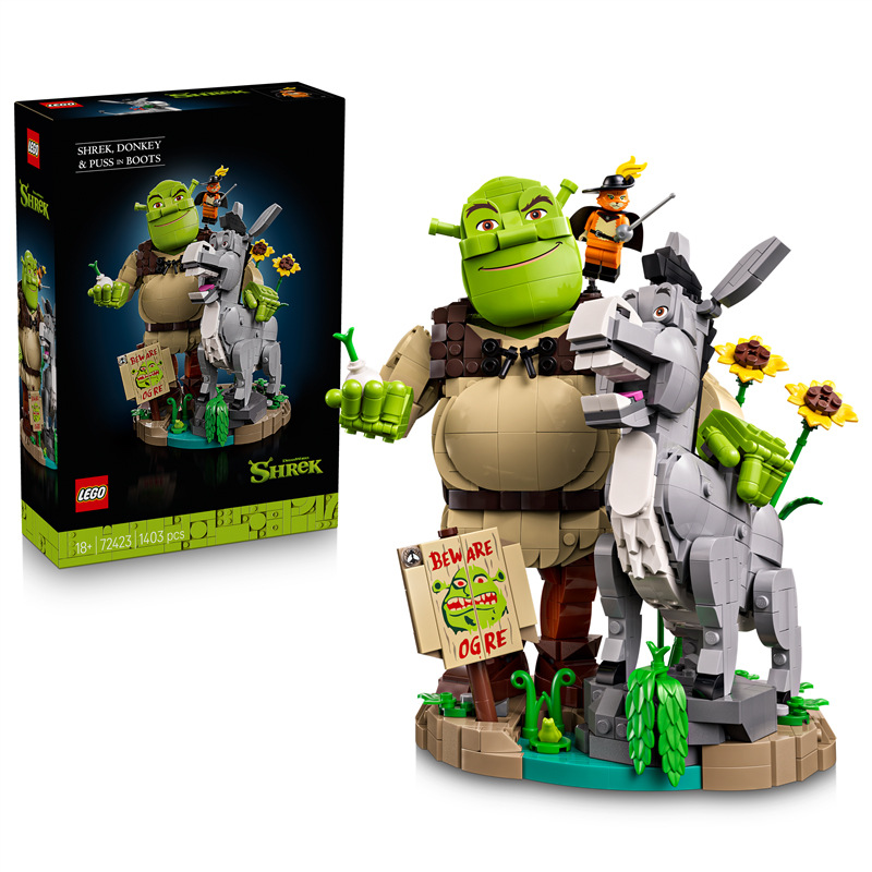 Stavebnice LEGO® Shrek 72423 Shrek, Oslík a Kocour v botách